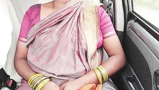Indian Maid Car Sex with House Owner