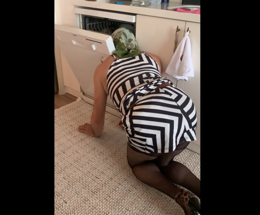 My head got stuck in the dishwasher, my stepfather helped me.