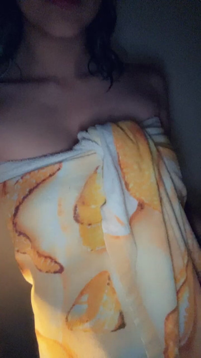 after-shower tease