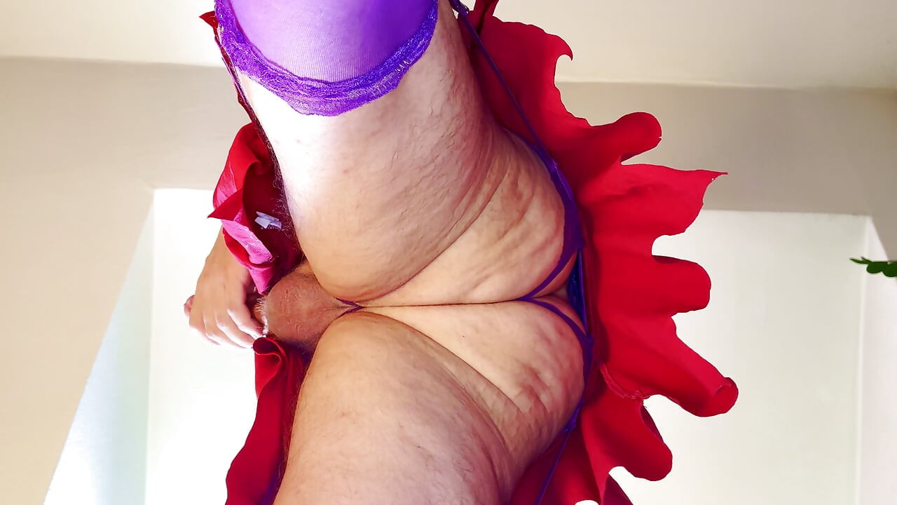 I already told you not to look under my skirt - Masturbating, moaning, shaking and talking dirty in my wife's clothes