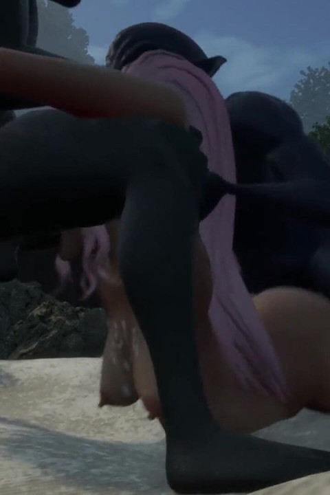Gol Anime Pregnant Slave Gangbanged by Goblins in Bed