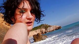 Spanish Slut Get Anal Fuck Outdoor At The Beach