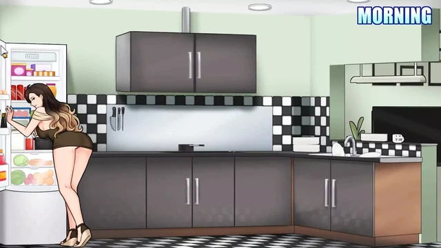 House Chores - 0.12.1 Part 33 My Horny Stepaunt Sex in the Kitchen by Loveskysan