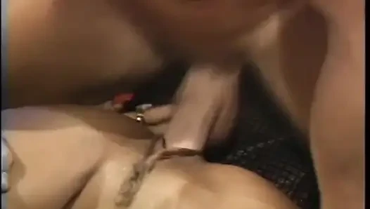 Hot and Sexy Brunette Has a 69 Position and a Hard Fuck with a Muscly Marine in an Italian Vintage Porn Video