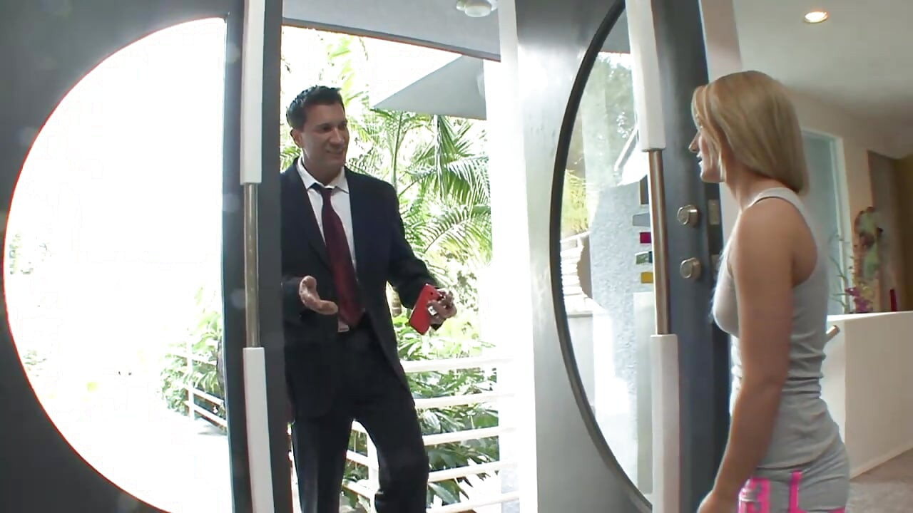 Dirty teen gets fucked by a real big cock cumming on her sweet face