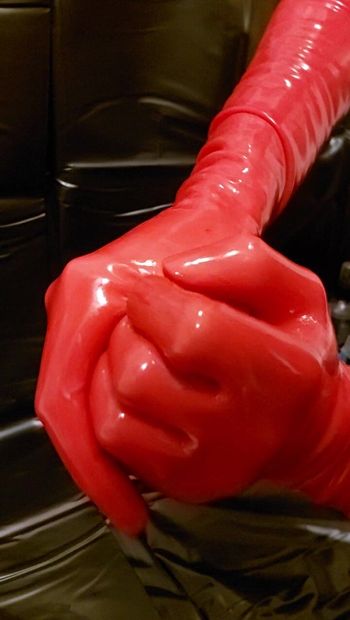 My Red Latex Gloves