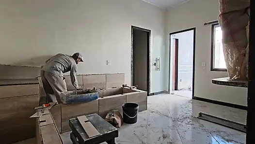 Bauarbeiter Ich War Sehr Erfreut, Als Ich Besuch Von Meinen Chefs Auf Der Baustelle Erhielt