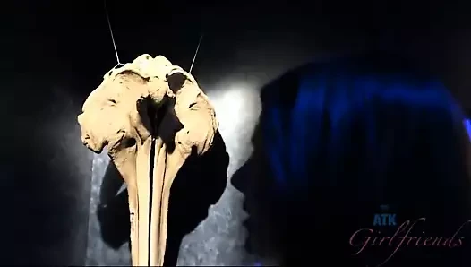 Cali Hayes makes cum bubbles from your cock!