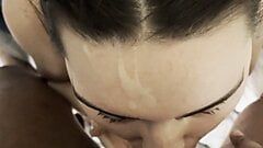 19-latka prosi o twarz Chanel i zostaje zerżnięta w twarz i wytrysk na twarz