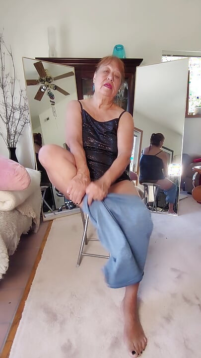 Soiled Panty with Granny Hairy Vagina Pussy Juices Going to a New Home.