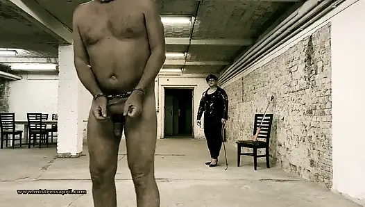 Dominatrix Mistress April - Cell 45, yard exercise