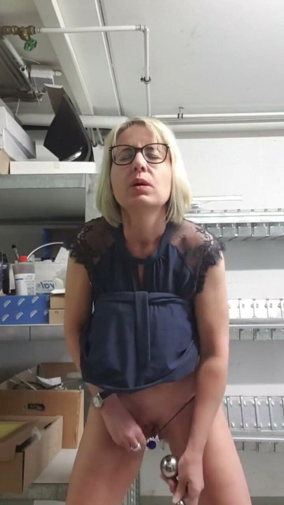 Hidden orgasm at work | Clip 1
