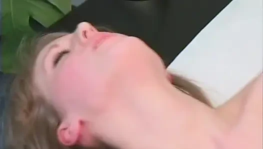 Dude with tattoos bangs wet cunt of a hot blonde before getting his ass pegged with a big strapon