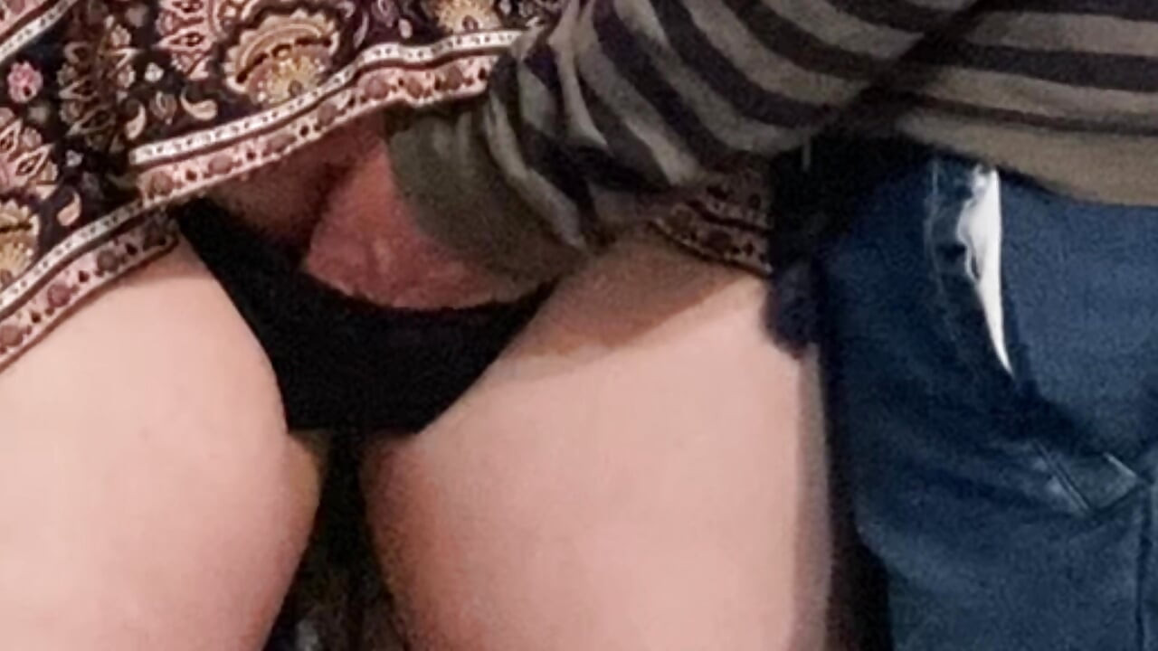 Perv Stepdad Rubbing Her Pussy in Subway