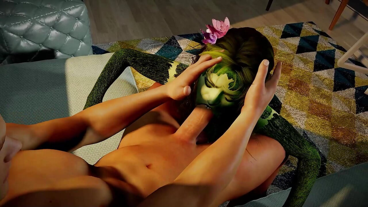 Sexy Dryad suger pikk i POV