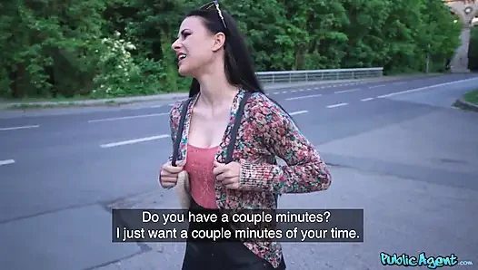 Public Agent - Dark-haired Beauty Billie Star Sucks Dick for Cash