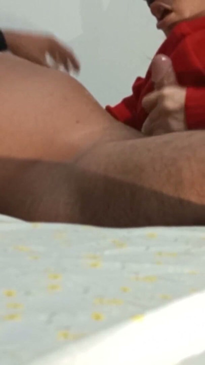 My perverted stepdad was horny and asked me to milk his black cock after sucking him off | Clip 1