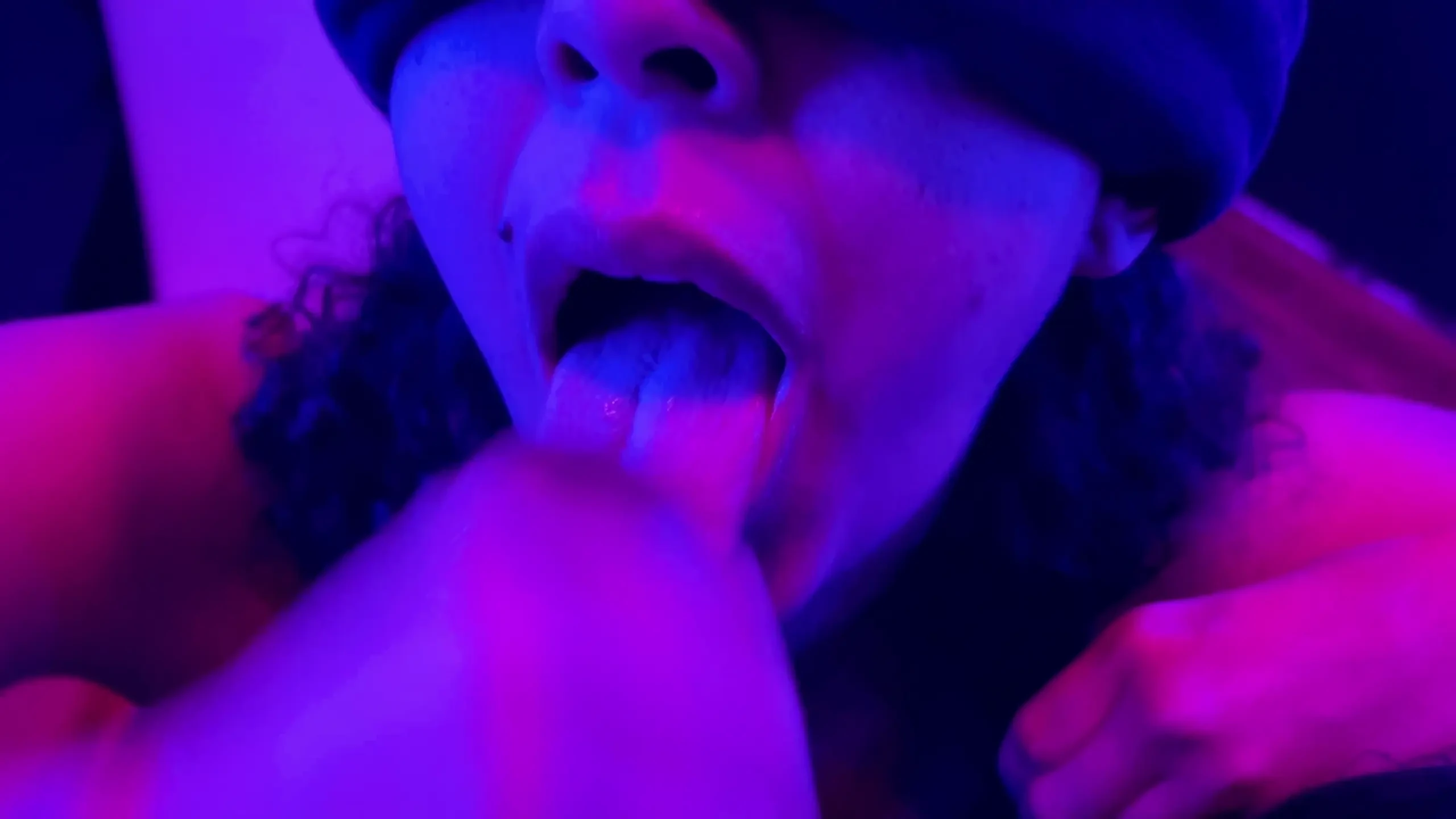 Latina gives best sloppy blowjob and swallows cum