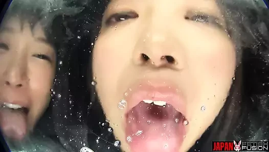 Adegan ciuman lesbian virtual ganda - arisa hanyu & yuka asami