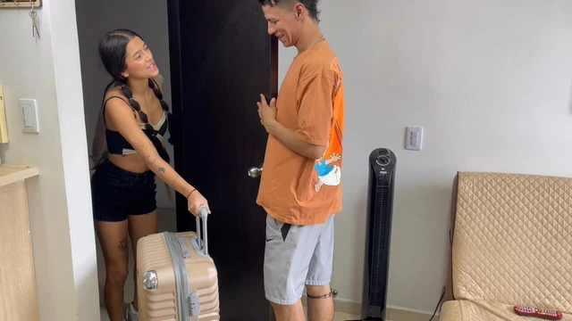 My little stepsister arrives from her summer camp and I greet her with the best fuck of her life.