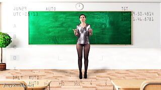 Undress the teacher with X-Ray Glasses. VR by Jeny Smith