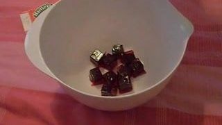 Cum on food - making & eating semen jello (Requests welcome)