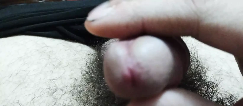 rubbing my dick
