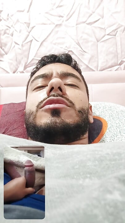 Man Masturbating in His Bed