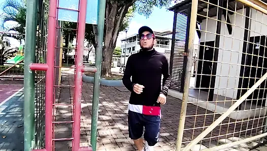 Park Hookup: Busty Latina’s Secret Affair with Athletic Stranger