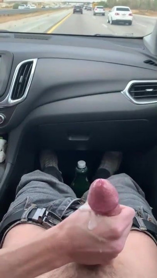 wanking him during i drove my car