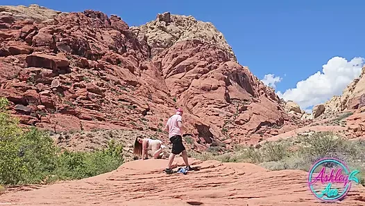 Kamera arkası fotoğraf çekimi - Red Rock Canyon'da Ashley