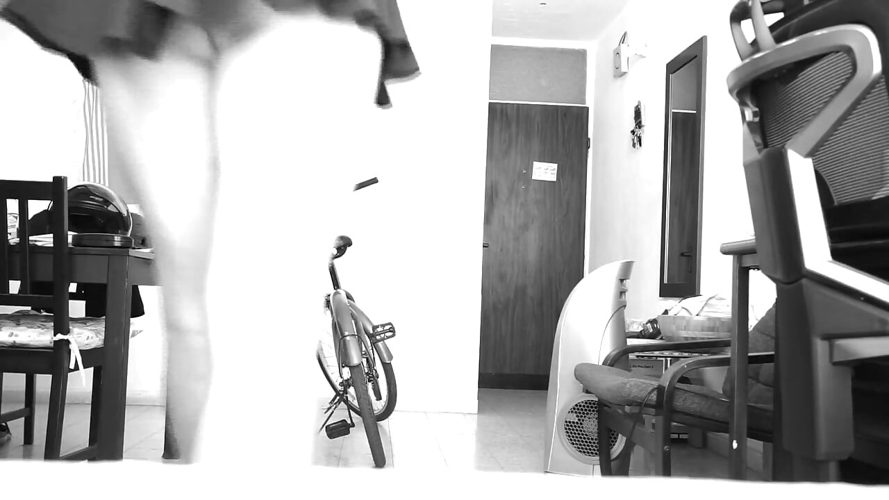 Crossdresser Ready on Bike