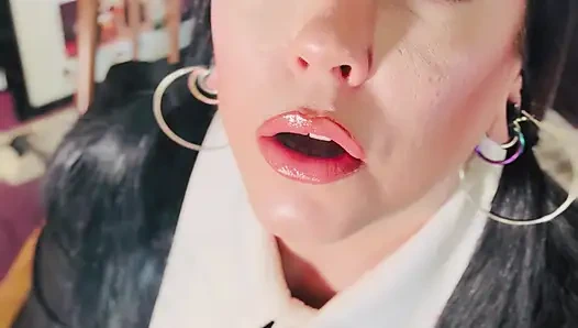 Wednesday Addams Smokes A Cigarette For Her Ghouls! Tina Snua Smoking A Cork Cig - OMI Snap Inhales OME Drifting