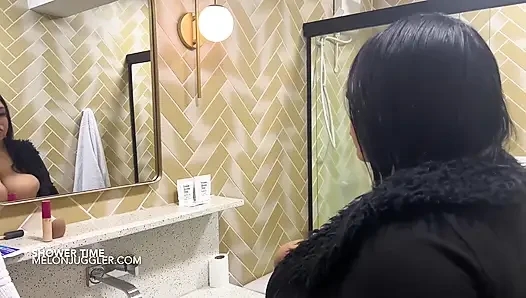 Big Tits Latina BBW Slut Doll Soaps Her Curves in the Shower