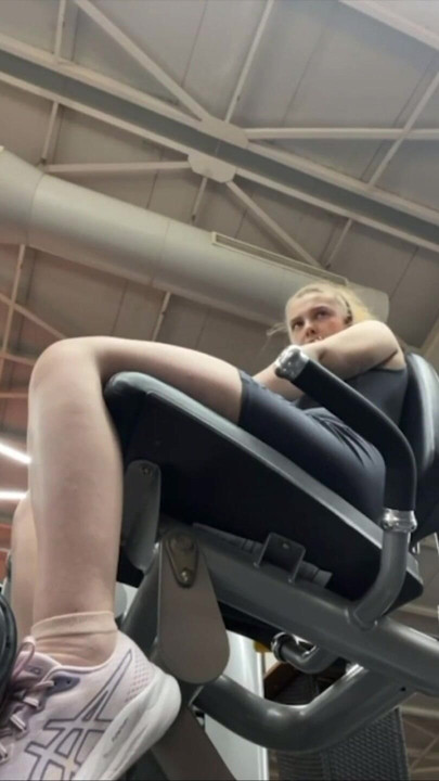 Unforgettable moment from "Workout with masturbate in public"
