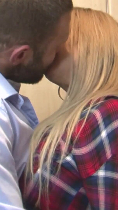 Captivating moment from "My Stepdad is a Sex Addict with Sabrina Jay & Luke Hotrod s"