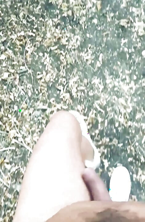 POV Naked Walk in the Woods