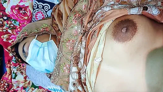 Stiefbruder hat mit pummeligem Hijab gefickt, muslimisches Mädchen Bhabi Ki Behan Ko Chod Dia