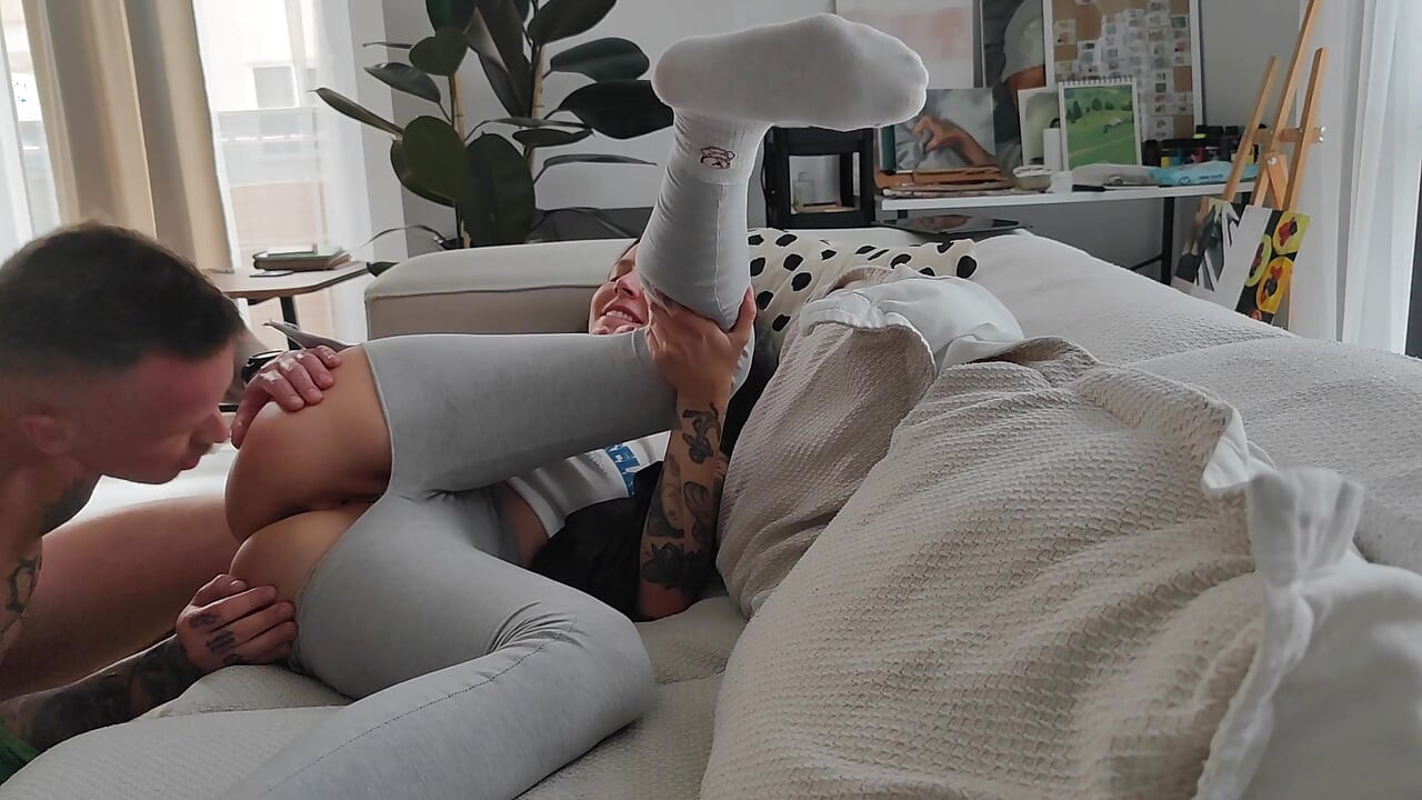Stepsister Talks to Her Husband on the Phone While I Fuck Her in the Ass!