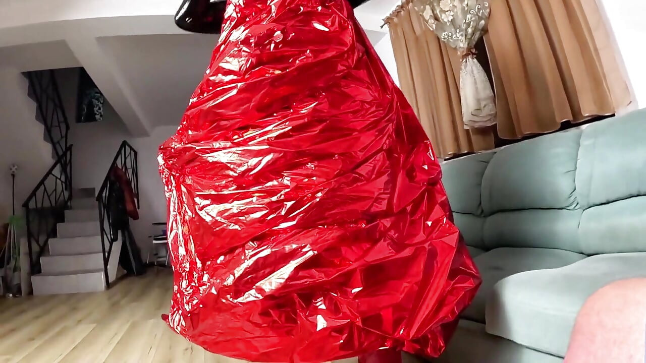Gigante coração balão pvc fetiche. Balão pop, garganta profunda e gozada