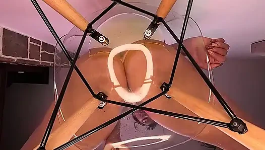 Golden Shower Glasss Chair