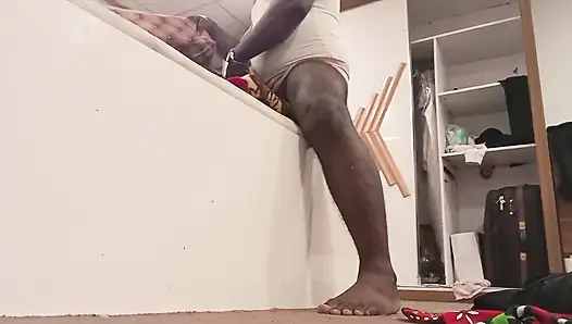 Wife is waiting for it, fighting with the blanket