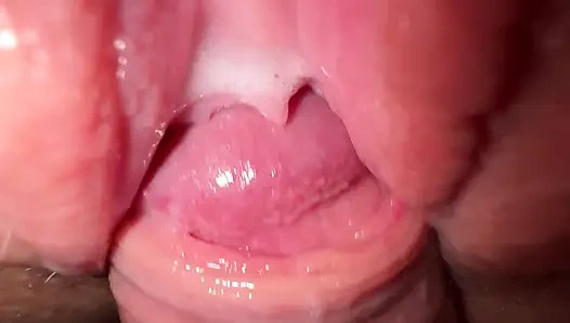 Extrem nahaufnahme, fick enge teen-muschi