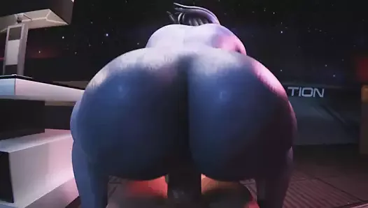 Liara T'soni Reverse Cowgirl (Animation With Sound)