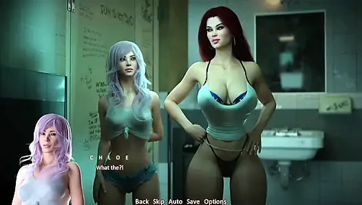 Threesome Sex in Bathroom