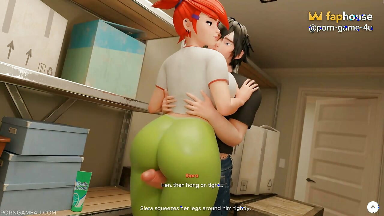 Encontro na sala de armazenamento: o punheta com leggings apertadas de Siera - Mansion Days - Parte 4 - Brim - por jogo pornô 4u