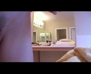 Babe fucks herself with dildo
