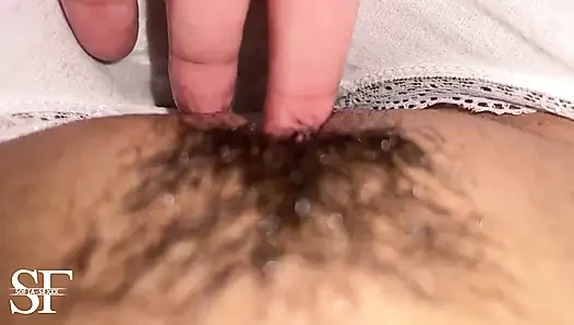 I touch my young hairy pussy midnight and have an orgasm