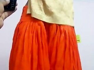 India sexy chica con salwar traje