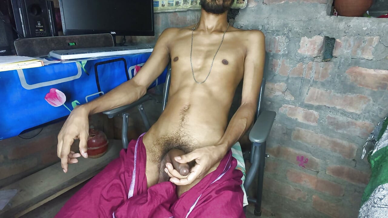 Preparing to masturbate